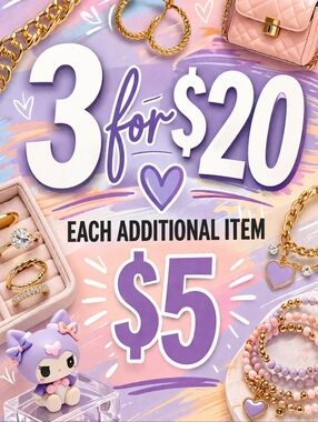 💜3/$20💜 Pricing On Hundreds Of Items! $5 Each Add'l